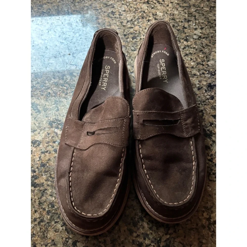 Sperry Top-Sider Capstan Boys Brown Penny Loafer Shoes SCK262040 Size 6.5M